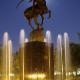 Photo: SVSU Statue Fountain on Campus